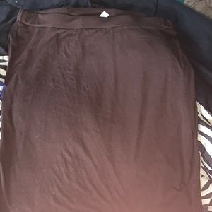 Long brown skirt. Can be used as a dress!